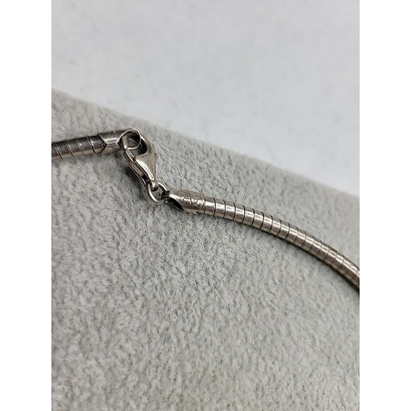Vintage 925 Italy Sterling Silver Snake Chain Necklace Size 16 Inches Tested - Picture 2 of 16